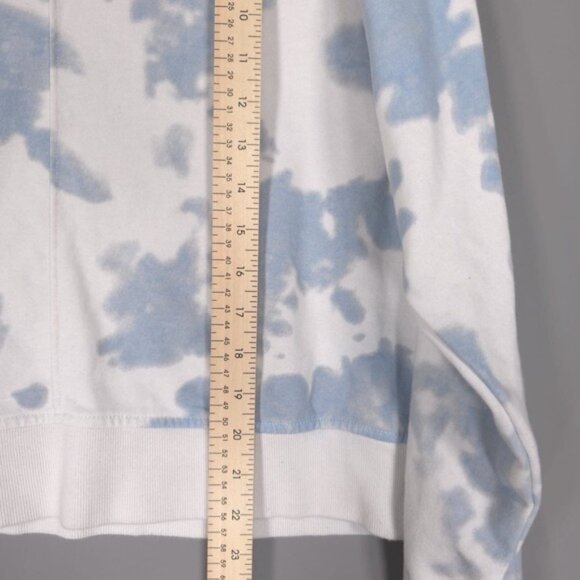 ZYIA Women's Heaven Hendrix Sweatshirt Pullover LARGE Crew Blue White Tie Dye - Picture 9 of 12